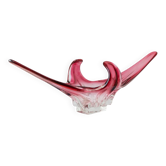 Large Murano bowl Flavio Poli - Pink Sommerso - Mid-Century - 1970s