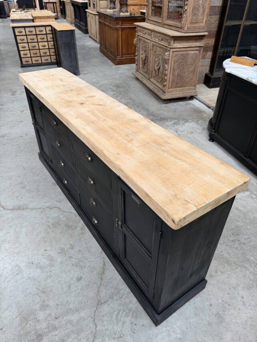 Workshop furniture from the early 20th century.