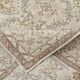 7x10 Floral Cream & Brown Vintage Rug, 212x317Cm