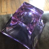 Empty purple crystal pocket