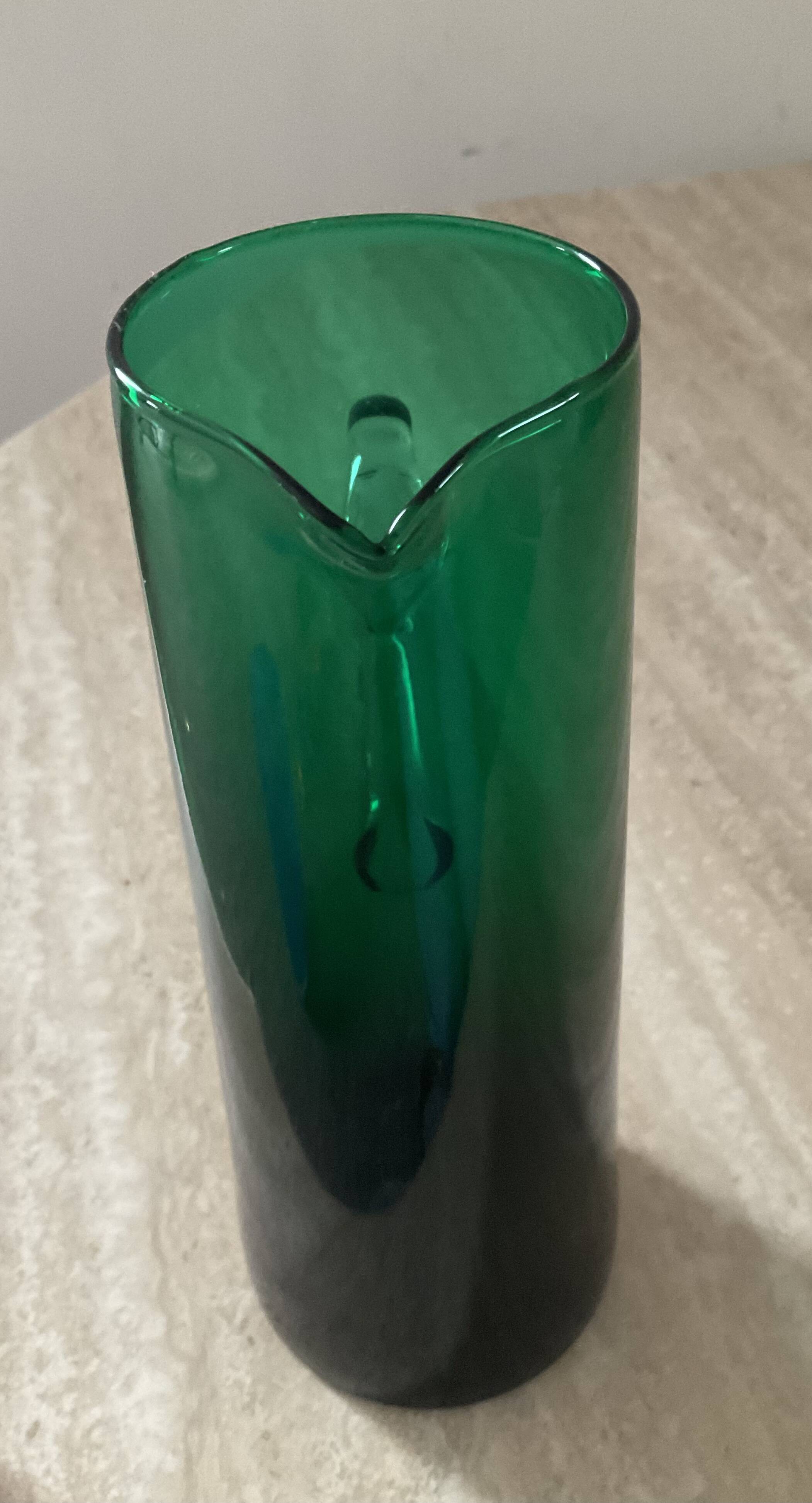 Vintage glass paste pitcher