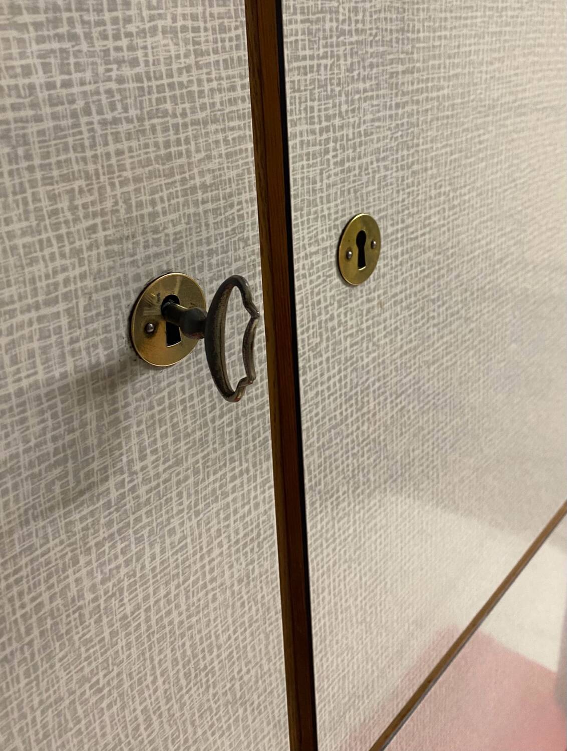 Vintage kitchen buffet with compass legs