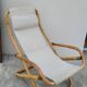 Vintage bamboo deck chair armchair 1950s Italy