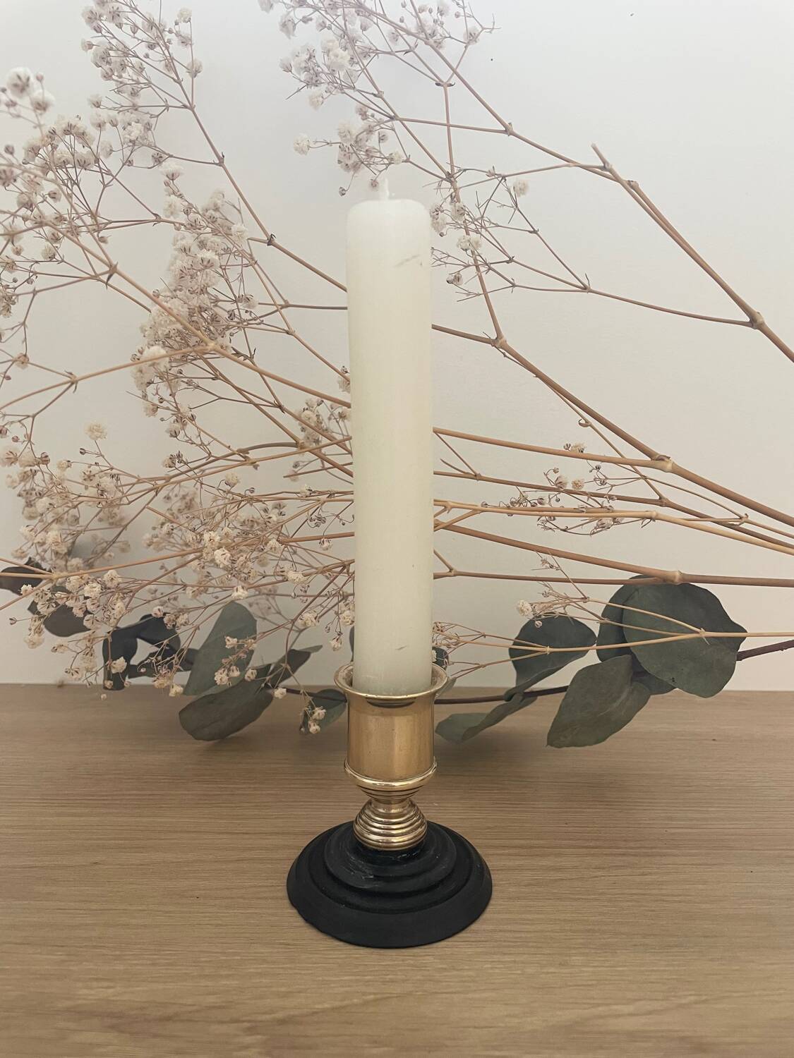 Small brass candle holder