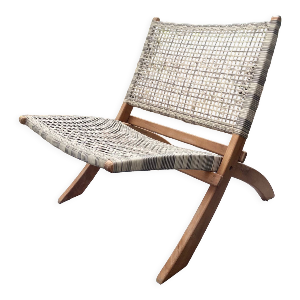 Retro rattan garden chair Selency