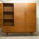 Danish Scandinavian wardrobe signed Sven Ellekaer 1960 3 doors 2 drawers with mounting plan
