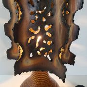 Vintage Accolay lamp in ceramic & metal 1960s