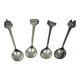 Set of 4 Souvenir Spoons Expo 58 Rare Pavilions