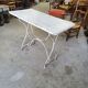 Table de jardin en metal et bois
