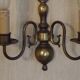 Pair French Vintage Age Bronze Effect Metal Flemsh Style Double Wall Lights 5092