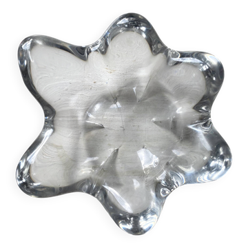 Vide poche , cendrier en verre en cristal forme d'étoile
