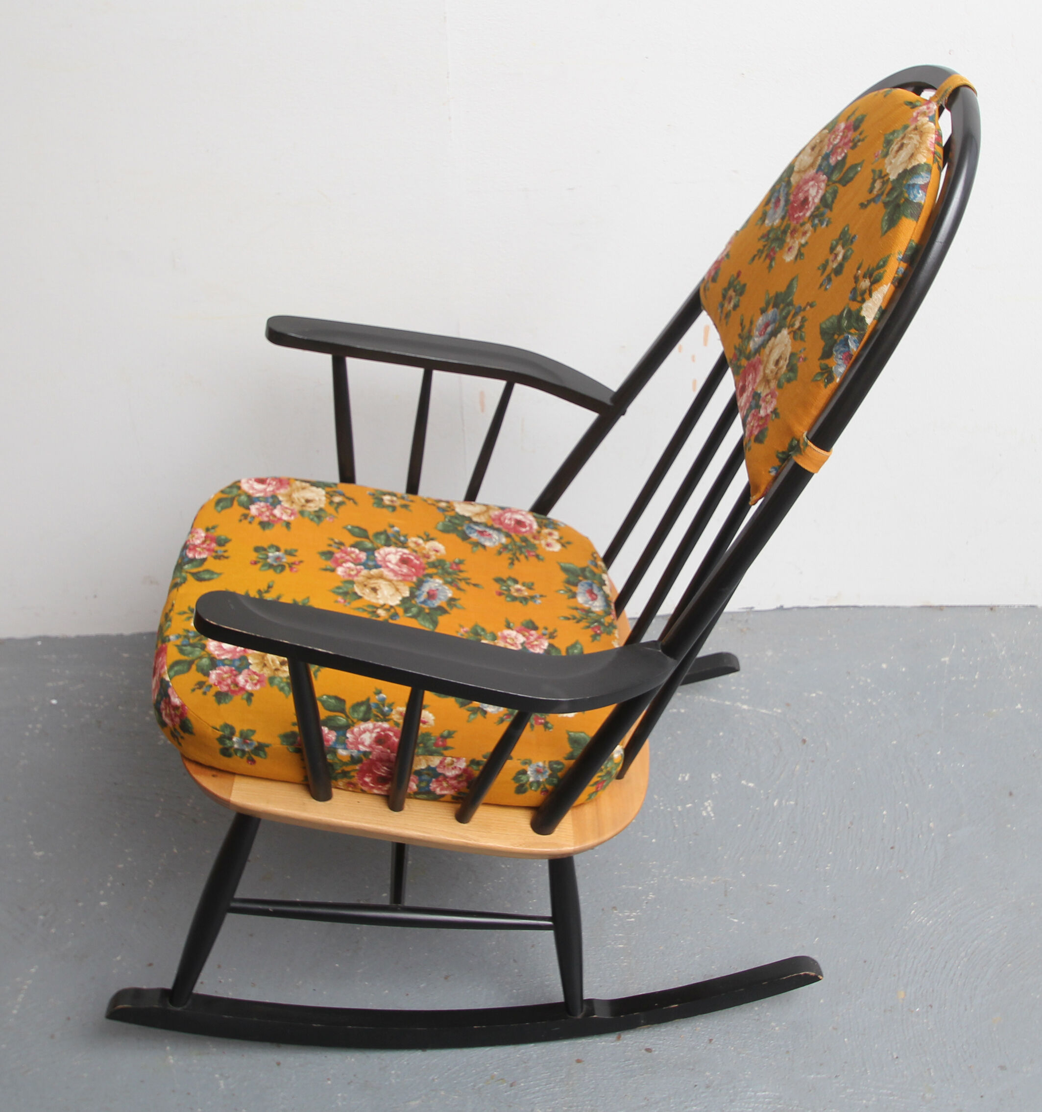 1950s rocking chair in scandinavian style