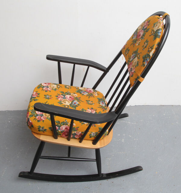 Rocking-chair des années 1950 dans le style scandinave
