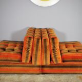 Striped armchairs, 1970s, set of 3