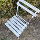 2 Folding metal bistro chairs for brasserie, beer, café, terrace, Brasserie