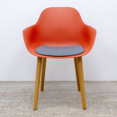 4-legged chair CRASSEVIG Pola Round Red / Grey