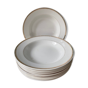 Lot de 10 assiettes creuses