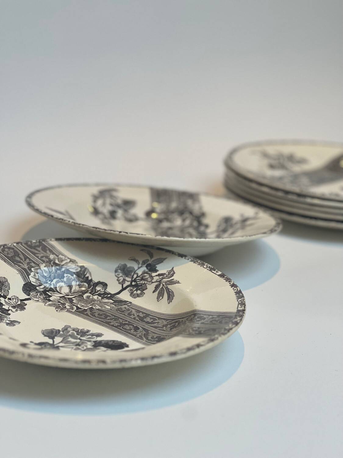 Floral iron earth plate