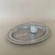 Vintage stainless steel serving tray: