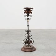 Art Nouveau planter in metal and copper, France ca. 1905