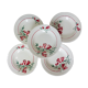 5 assiettes creuses de St Amand modèle Peg