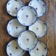 Digoin vintage calotte plates, Mary-Lou