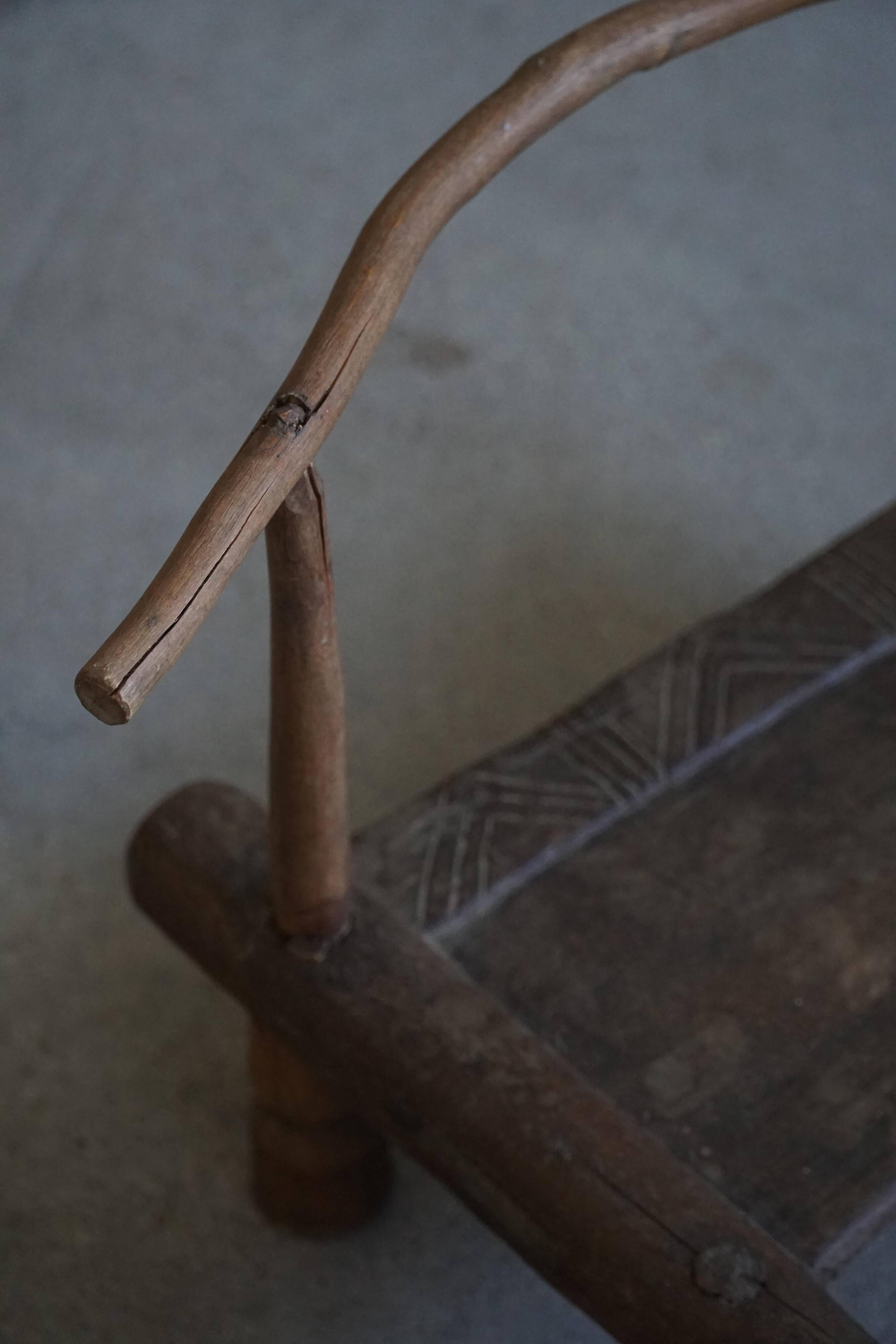 Wabi Sabi Antique African Stool / Chair, Decorative Object, Early 20th Century