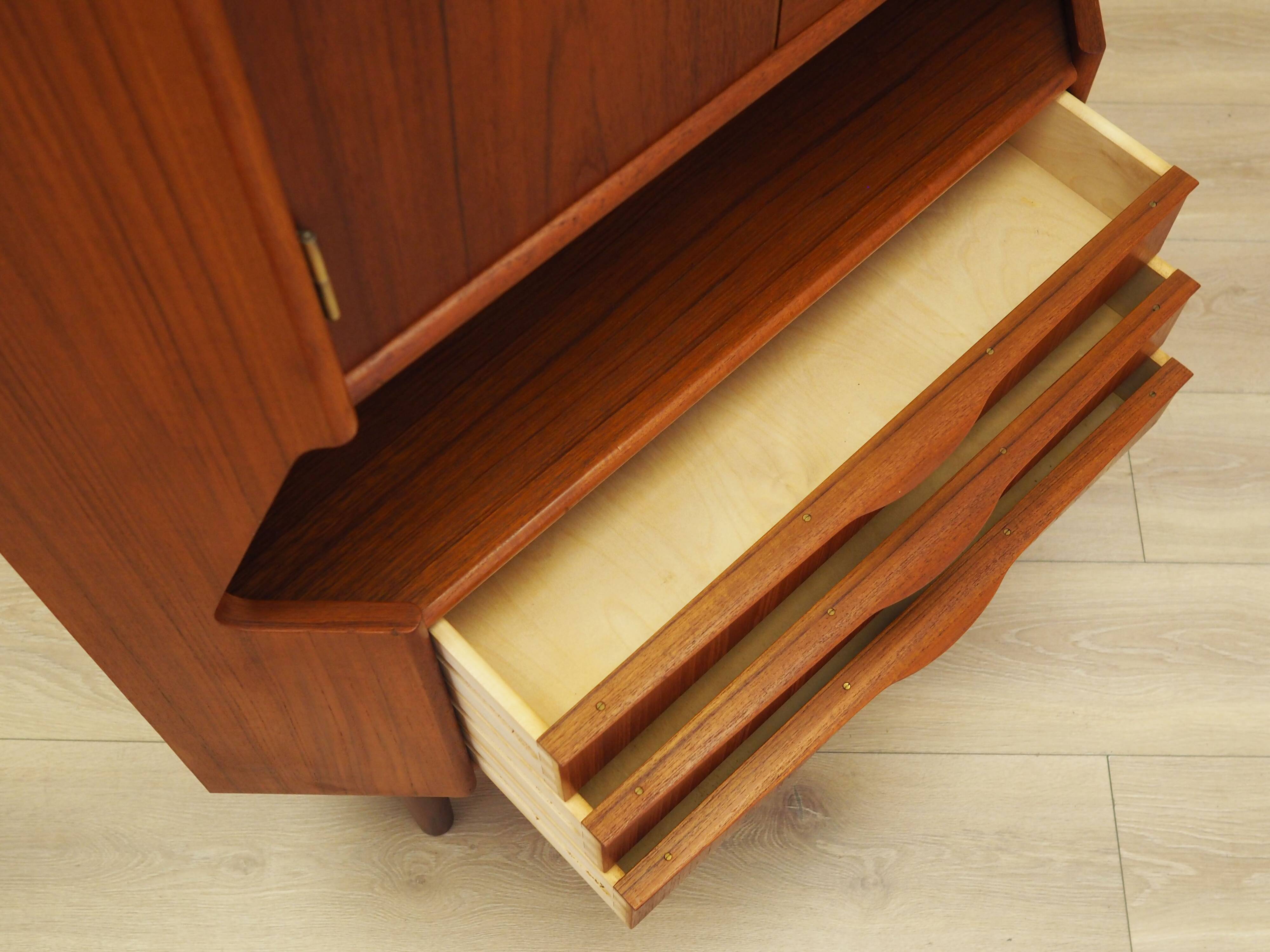 Teak corner cabinet, Danish design, 1970s, production: Denmark