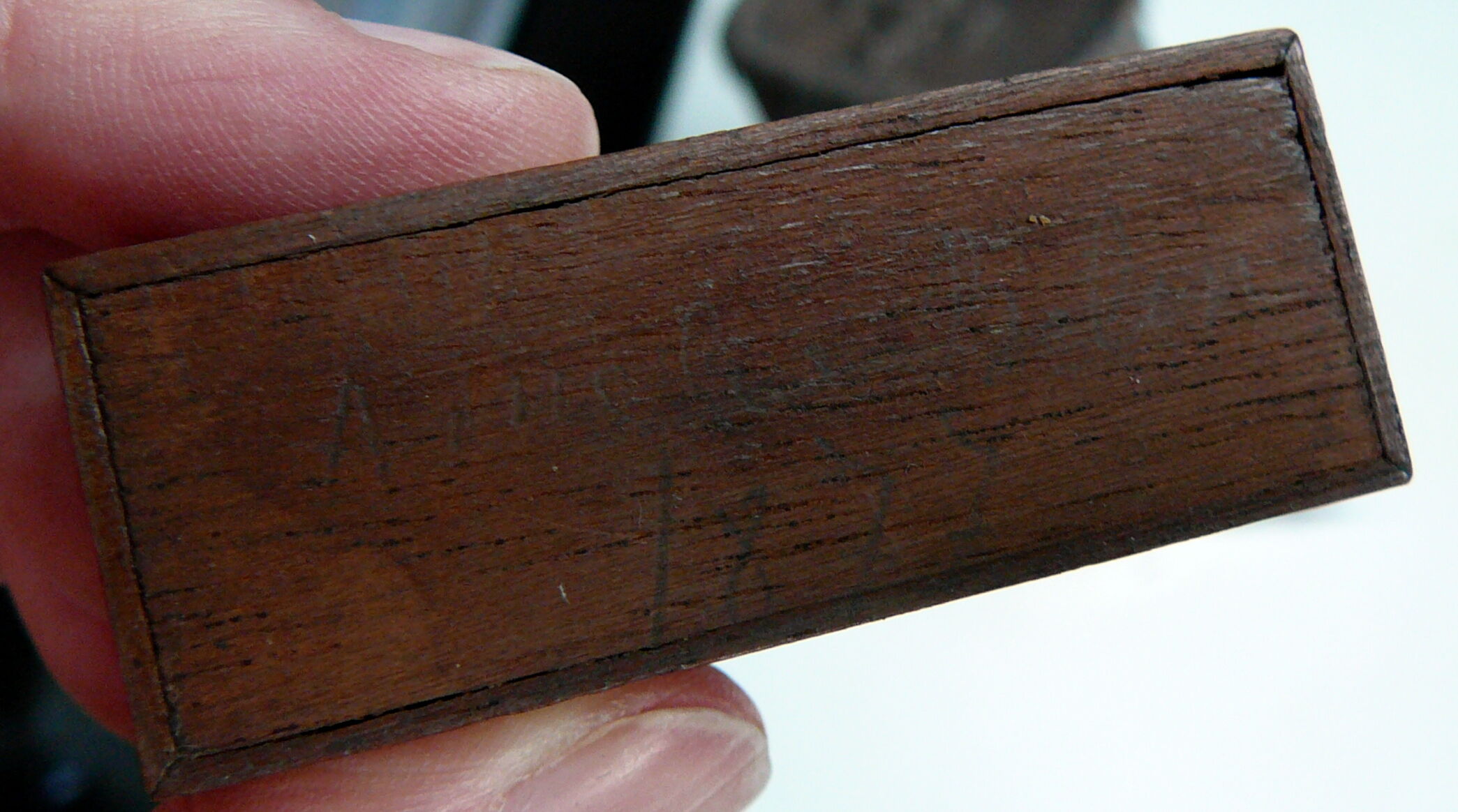 19th century miniature old dominoes game