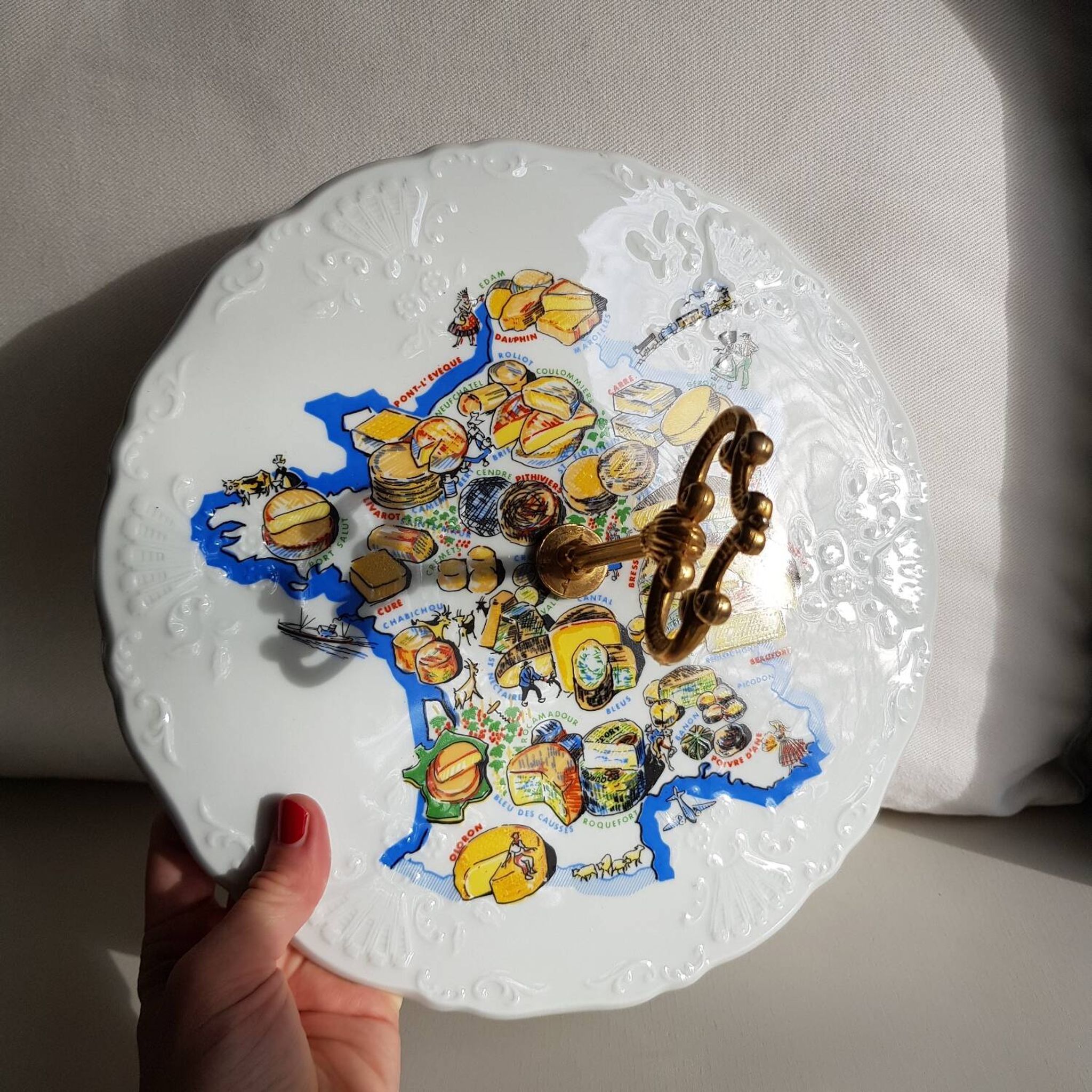 Plateau de fromage en porcelaine de Limoges