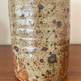 Vintage straight vase in pyrite stoneware