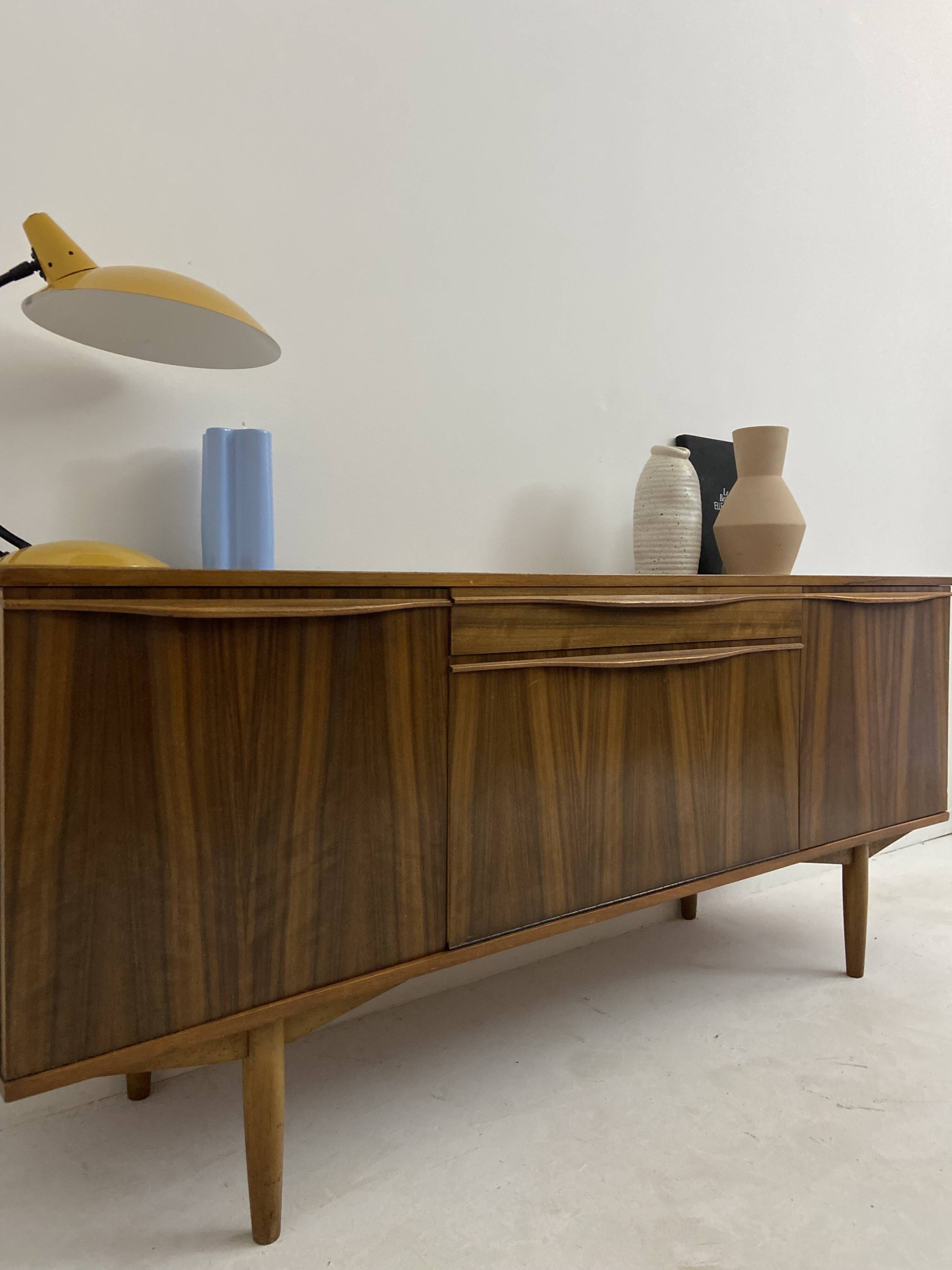vintage walnut sideboard