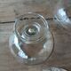 5 antique clear glass cups