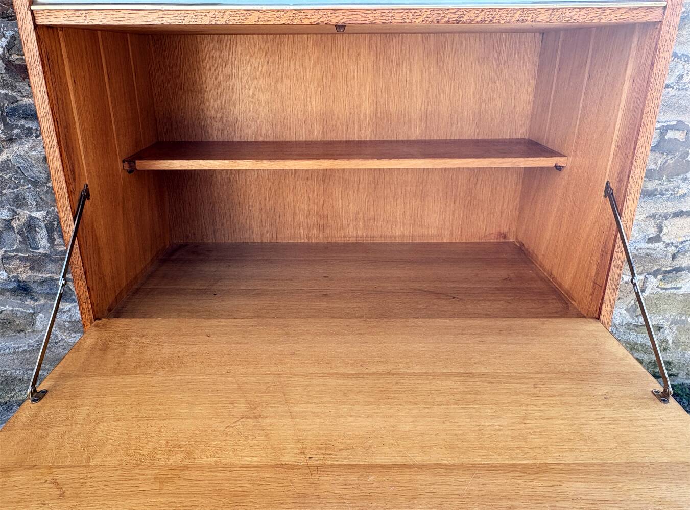 Vintage oak secretary – Scandinavian design – 1950s/60s