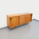 Vintage row in light oak wood from the 60s