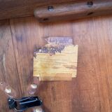 Round rosewood dining table by H. Henning for B. Hansen, 4/8 people.