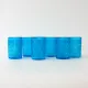 Vintage 1970s IVIMA Blue Glass Jug and Six-Glass Set