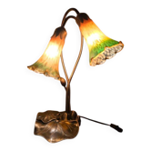 Art Deco tulip water lily lamp