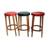 Set de 3 tabourets Baumann 700mm skai