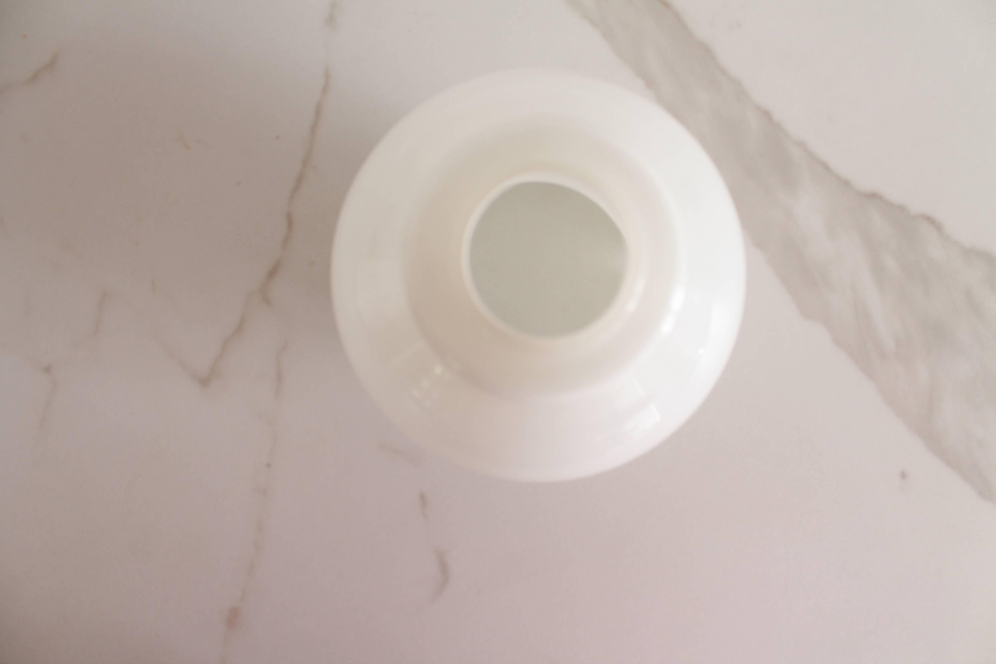 Vintage white opaline glass lampshade 19.5 cm, 4467