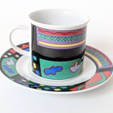 Memphis-style porcelain coffee service, Burg Lindau, 1980s