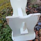 Vintage wooden low stool