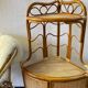 Two Vintage rattan corner notches/shelves