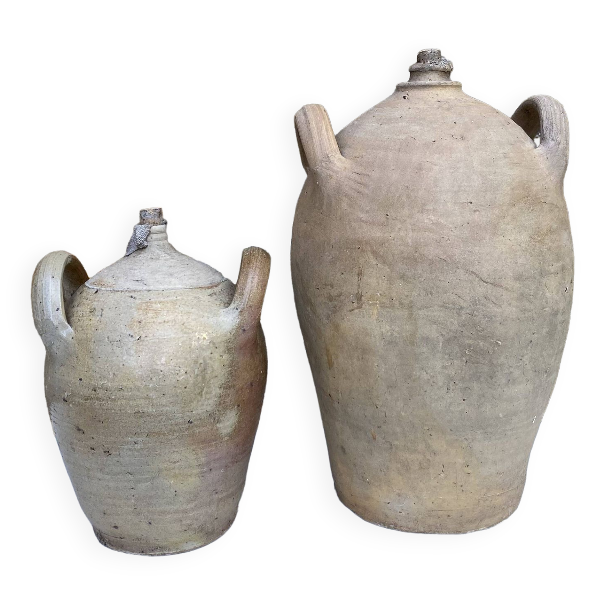 Antique terracotta jars