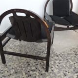 Pair of chairs BAUMANN - France - around 1980.