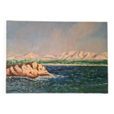 View of Mont Rose in Marseille - Oil on canvas