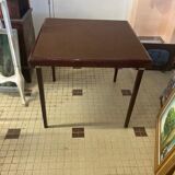 Wooden game table with foldable legs