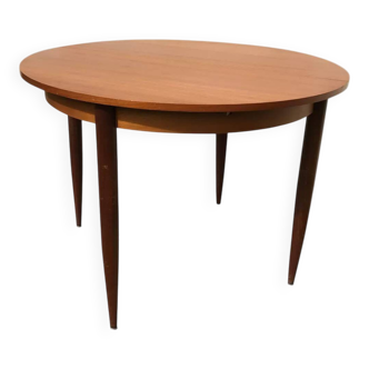 Table ronde vintage années 70 avec rallonges