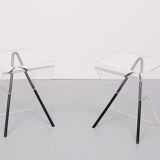 Lucite Post Modern Side Tables by Lui Art Holland Design 1980s