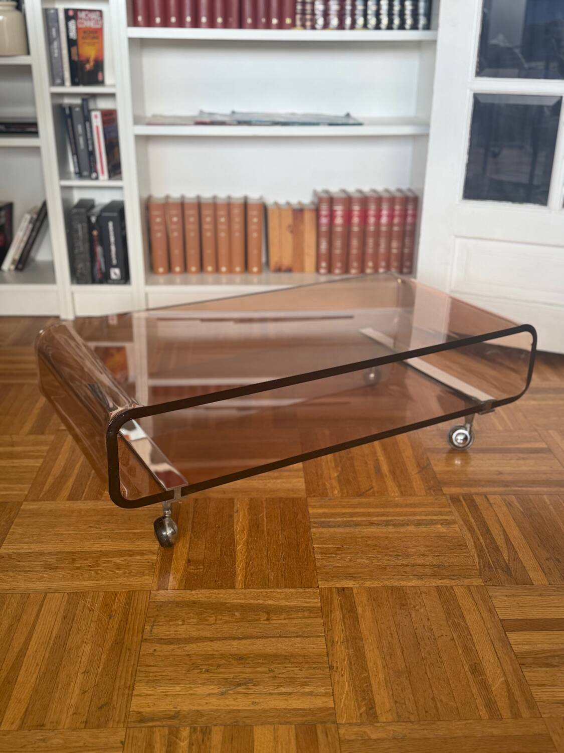 Table basse en Plexiglas Michel Dumas